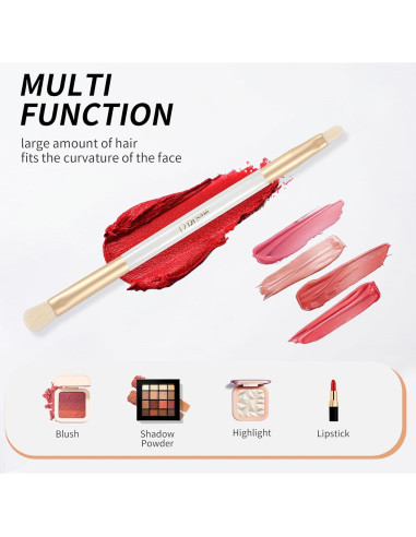 Brocha de Sombra de Ojos Doble Punta DUcare - Maquillaje Profesional