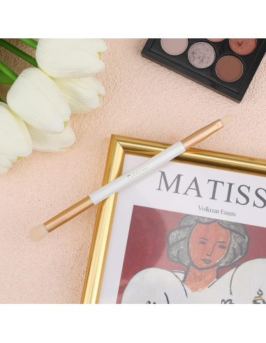 Brocha de Sombra de Ojos Doble Punta DUcare - Maquillaje Profesional