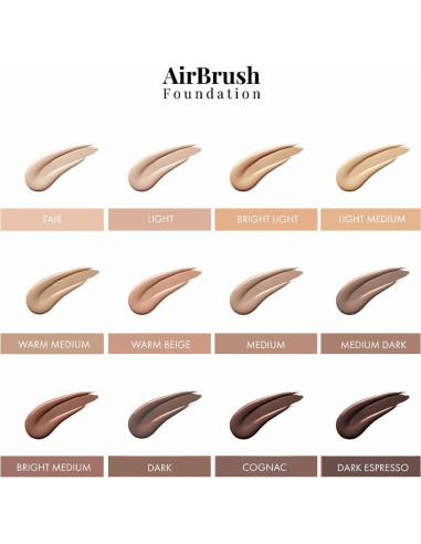 Base de Maquillaje AirBrush Jerome Alexander - Claro Medio - Set 2 Piezas