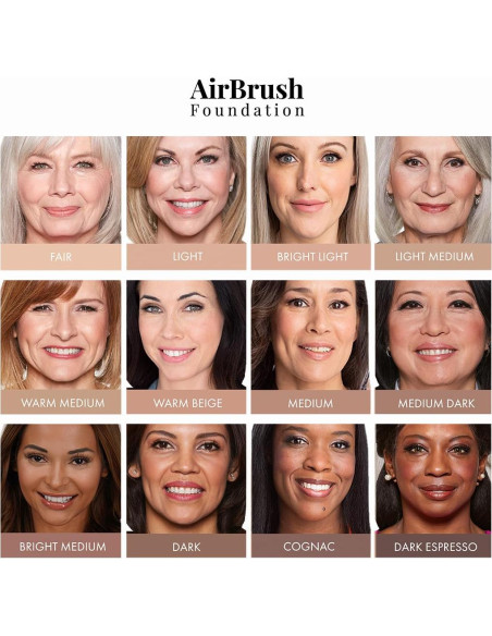 Base de Maquillaje AirBrush Jerome Alexander - Claro Medio - Set 2 Piezas