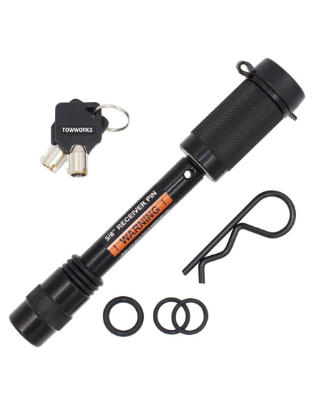 Cerradura de Enganche TowWorks 79630 5/8" Extra Largo 8.3 cm