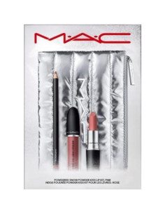 Kit de Labios M.A.C Powder Kiss - Rosa, 3 Piezas 2