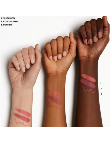 Kit de Labios M.A.C Powder Kiss - Rosa, 3 Piezas