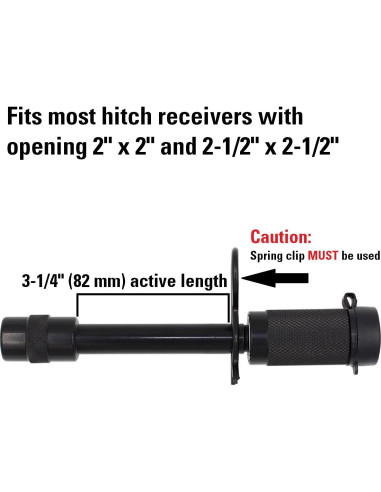 Cerradura de Enganche TowWorks 79630 5/8" Extra Largo 8.3 cm