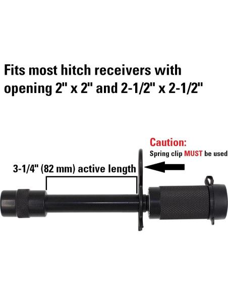 Cerradura de Enganche TowWorks 79630 5/8" Extra Largo 8.3 cm