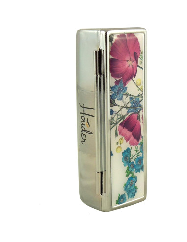 Estuche de Labial Houder con Espejo - Terciopelo Violeta