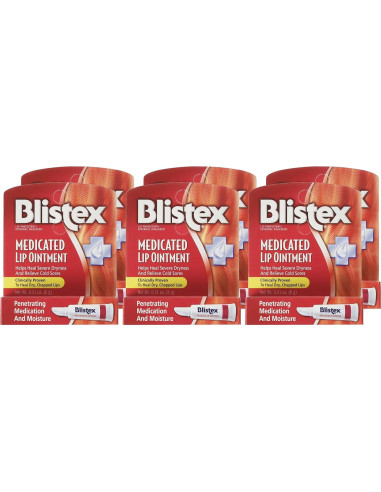 Ungüento Labial Medicado Blistex 6 x 6 g - Alivio y Hidratación