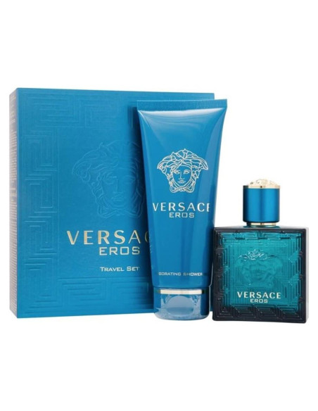 Set de Viaje Versace Eros para Hombre - EDT 48.2ml + Gel 96.4ml