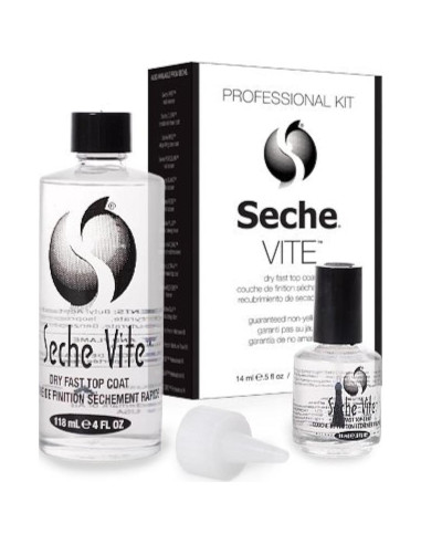Kit Top Coat Secado Rápido Seche Vite 148ml + 118ml