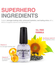 Sellador de Capa Superior Probelle 15 mL - Esmalte Secado Rápido 2