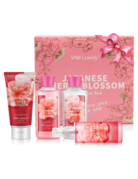 Set de Cuidado Corporal PP Beauty - 4 Piezas Viaje Flor de Cerezo