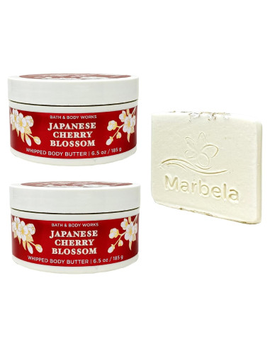 Conjunto Manteca Corporal Flor de Cerezo Japonesa Bath & Body Works 2 Pack
