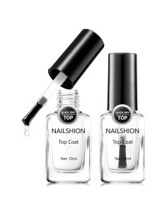 Capa Superior Esmalte de Uñas Nailshion 2Pcs Secado Rápido