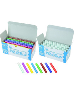 Tiza Blanca Sin Polvo 72 Piezas Nihon Rikagaku 2