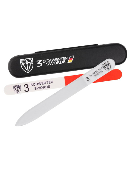 Lima de Uñas de Vidrio 3 Espadas Alemania Doble Cara 11.5 cm