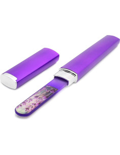 Lima de Uñas de Cristal Gladzy 16cm Doble Cara con Estuche 2