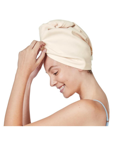 Toalla Turbante Dock & Bay Beige Bali - Súper Absorbente 63x25cm