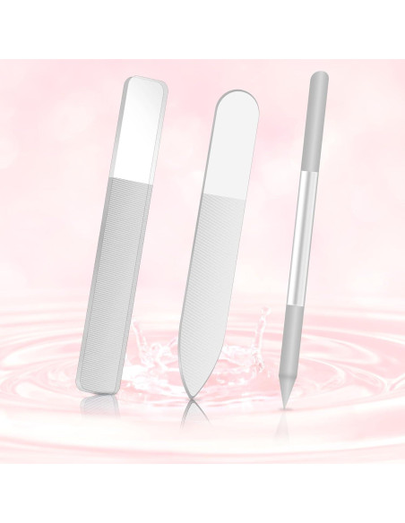 Kit 3 Limás de Uñas de Vidrio Styquenzer - Pulido Profesional