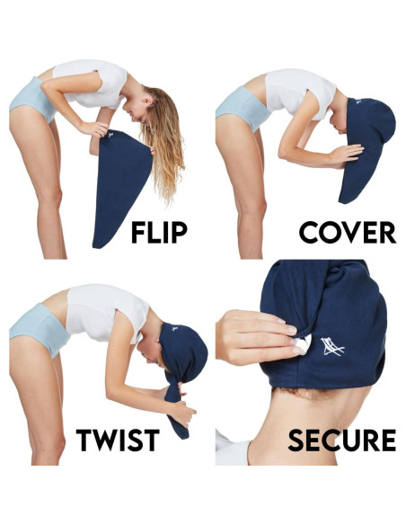 Toalla Turbante Dock & Bay Beige Bali - Súper Absorbente 63x25cm