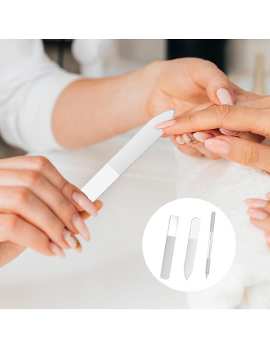 Kit 3 Limás de Uñas de Vidrio Styquenzer - Pulido Profesional