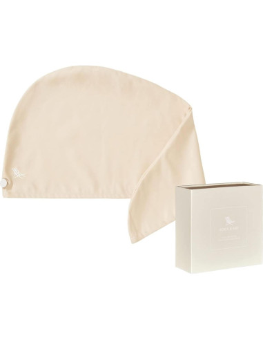 Toalla Turbante Dock & Bay Beige Bali - Súper Absorbente 63x25cm