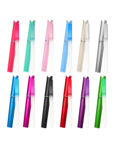 Limas de Uñas de Vidrio Mudder - 12 Piezas con Estuches