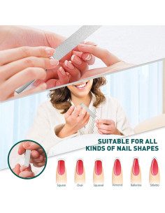 Lima de Uñas de Vidrio y Metal Lobodt - Portátil con Funda 2