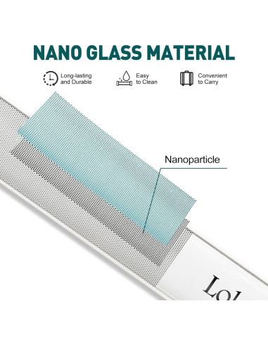 Lima de Uñas de Vidrio y Metal Lobodt - Portátil con Funda