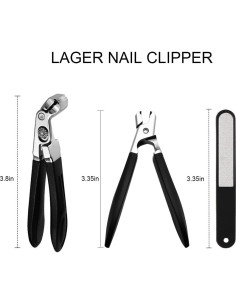 Cortauñas Profesionales Senboya para Uñas Gruesas - Negro 2