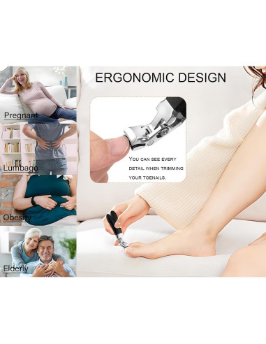 Cortauñas Profesionales Senboya para Uñas Gruesas - Negro