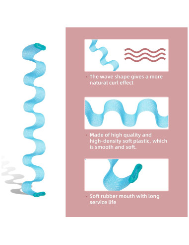 30 Rulos de Pelo Sin Calor Essenergi para Ondas Naturales