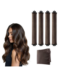 Set Rizador Sin Calor 4PCS + Bufanda Terciopelo para Dormir