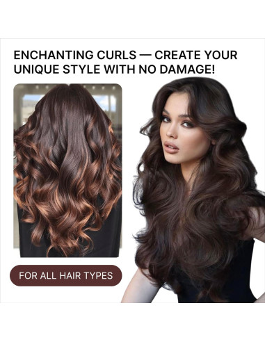 Set Rizador Sin Calor 4PCS + Bufanda Terciopelo para Dormir