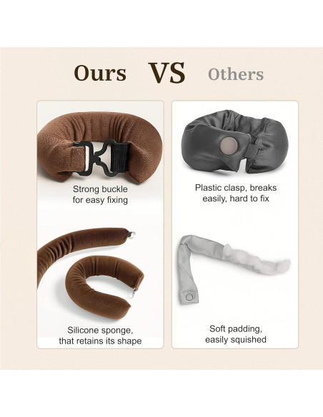 Set de Rulos Sin Calor VISOFO Rosa 3 Piezas para Dormir