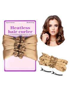 Banda Rizador Sin Calor EnriQ - Set 5 Piezas Algodón Satén