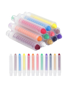 Tiza Sin Polvo DODHEG 12 Pcs Multicolor para Pizarrón