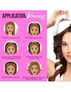 Rizador de Cabello Sin Calor KAV - Set de Satén 4 en 1 2