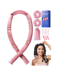 Rizador de Cabello Sin Calor Umisleep 22 Momme Seda Rosa