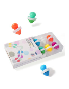 Tiza de Acera Sin Polvo NewFamily 6 Colores en Forma de Hongo