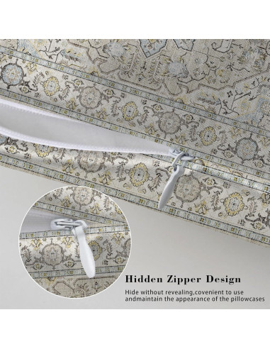 Funda de Almohada King JKJNLHJE Imitación Seda Beige 50.8x91.4 cm