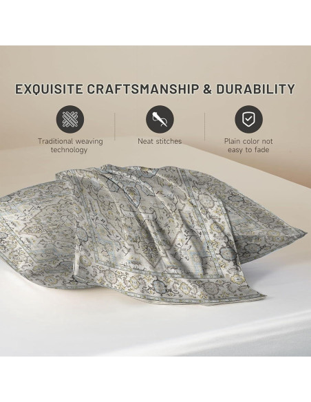 Funda de Almohada King JKJNLHJE Imitación Seda Beige 50.8x91.4 cm