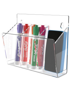 Soporte de Marcadores MaxGear Montado en Pared 3 Compartimentos