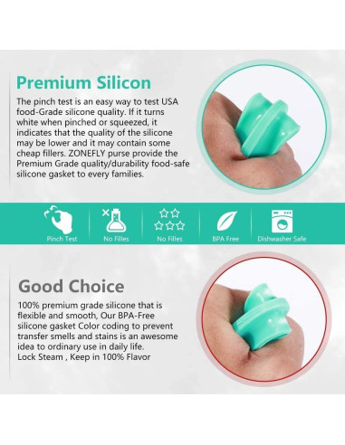 Anillo de Sellado de Silicona ZoneFly 8QT para Olla Instantánea