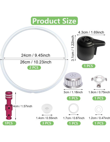 11 Piezas Accesorios Instant Pot Duo 8 Qt - Repuestos