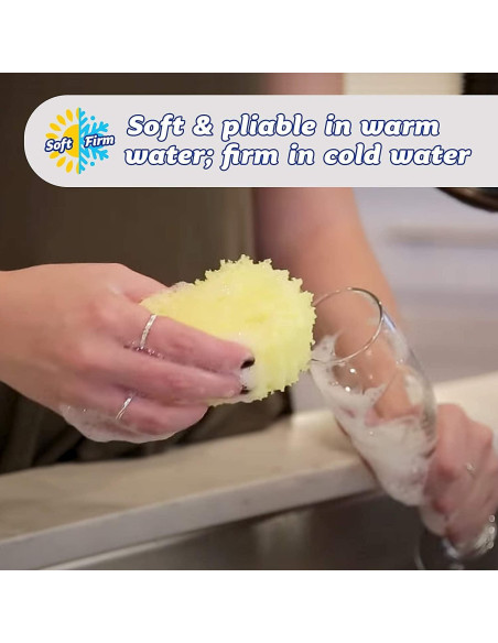 Esponja de Cocina Scrub Daddy - Aroma a Limón - Sin Rayones - Resistente a Olores - 1 Cuenta