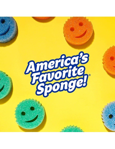 Esponja de Cocina Scrub Daddy - Aroma a Limón - Sin Rayones - Resistente a Olores - 1 Cuenta