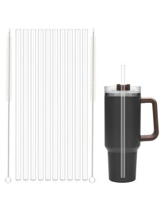 Paquete de 10 Popotes Reutilizables Beonsky para Taza Stanley 40 oz 64 oz