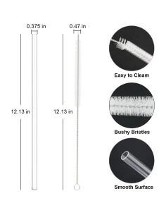 Paquete de 10 Popotes Reutilizables Beonsky para Taza Stanley 40 oz 64 oz 2