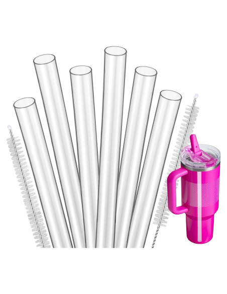 Popotes Reutilizables Mity Rain para Taza Stanley 40oz - 6 Piezas