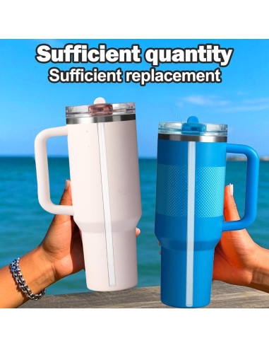 Popotes Reutilizables Mity Rain para Taza Stanley 40oz - 6 Piezas